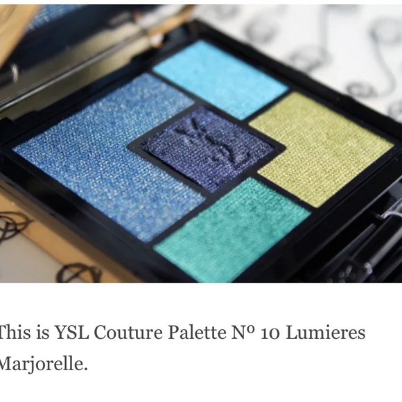 YSL Lumieres Majorelle 1 pallet 5 shades